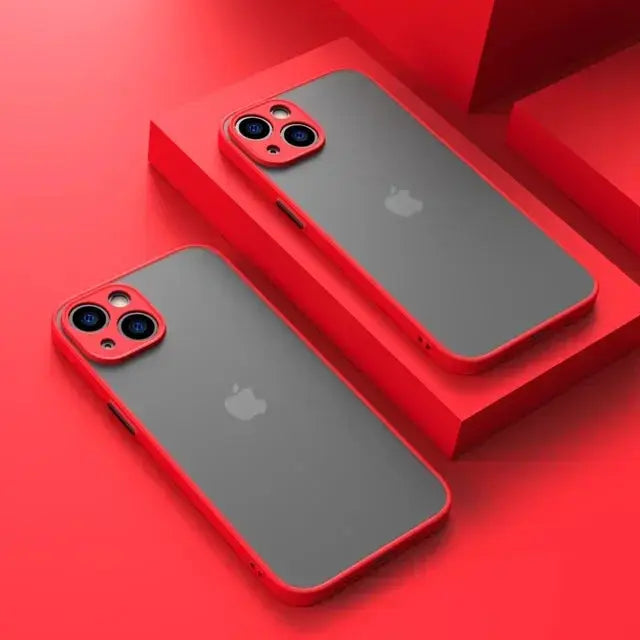 LuxGuard Matte Silicone Phone Case For iPhone 7 To 15 Pro Max Shockproof Anti Fingerprint