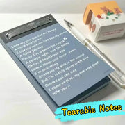 Simples Market blue tearable pocket notepad with 75 sheets for study notes