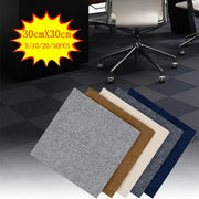 Simples Market 30x30 cm self-adhesive anti-slip floor rug tiles; five color options (grey, brown, beige, cream, navy)