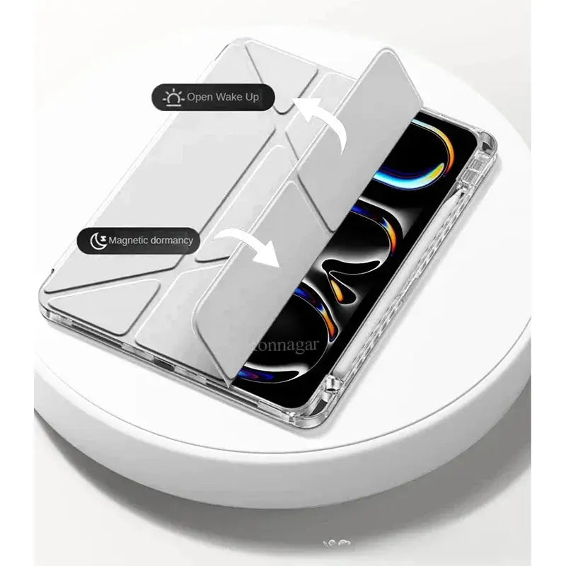 Y Fold Magnetic Case For iPad Universal Fit For A19 2026 A16 2025 Air 5 4 Air 11 13 Pro 12.9 11 10.9 10.5 10.2 9.7 Inch