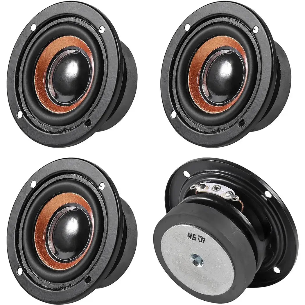 4x 63mm round 4 ohm 5W bass speaker drivers for DIY portable Bluetooth speakers