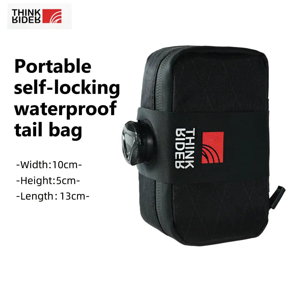 ThinkRider Bicycle Saddle Bag 0.5L Mini Portable Tail Bag for MTB and Road Bikes Reflective Tool Kit Storage