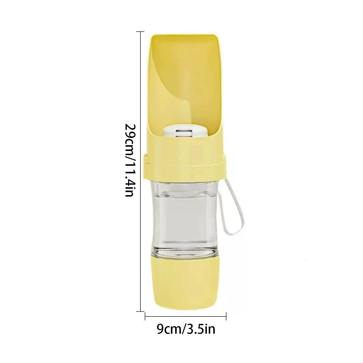 Portable Dog And Cat Water Bottle With Built In Storage Food Container For Outdoor Travel Feeder Bowl Pet Supplies