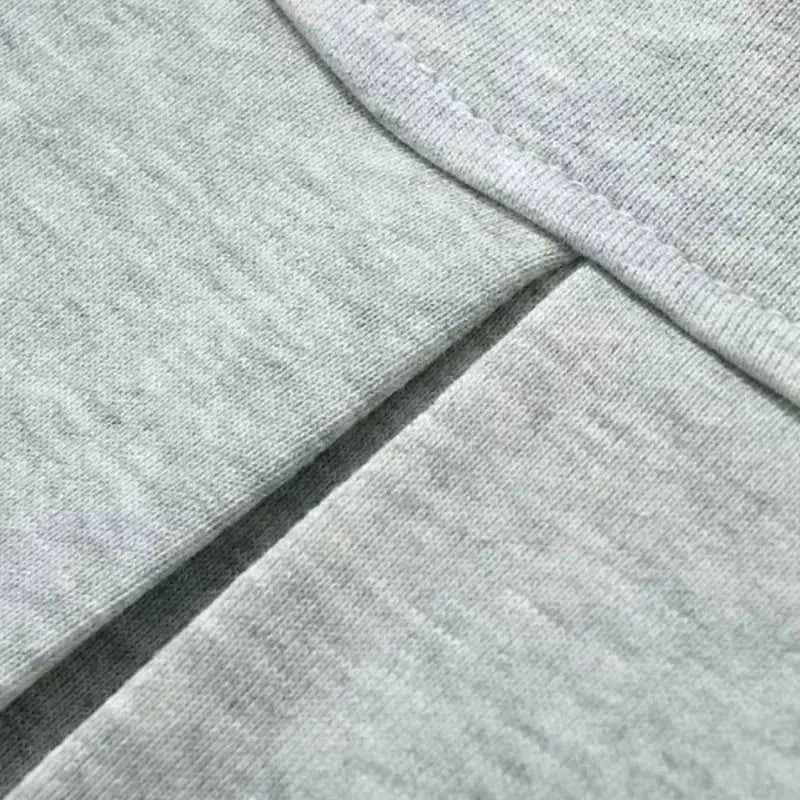 Mooyufon Fabric Y2K mini skirt light gray knit fabric close-up