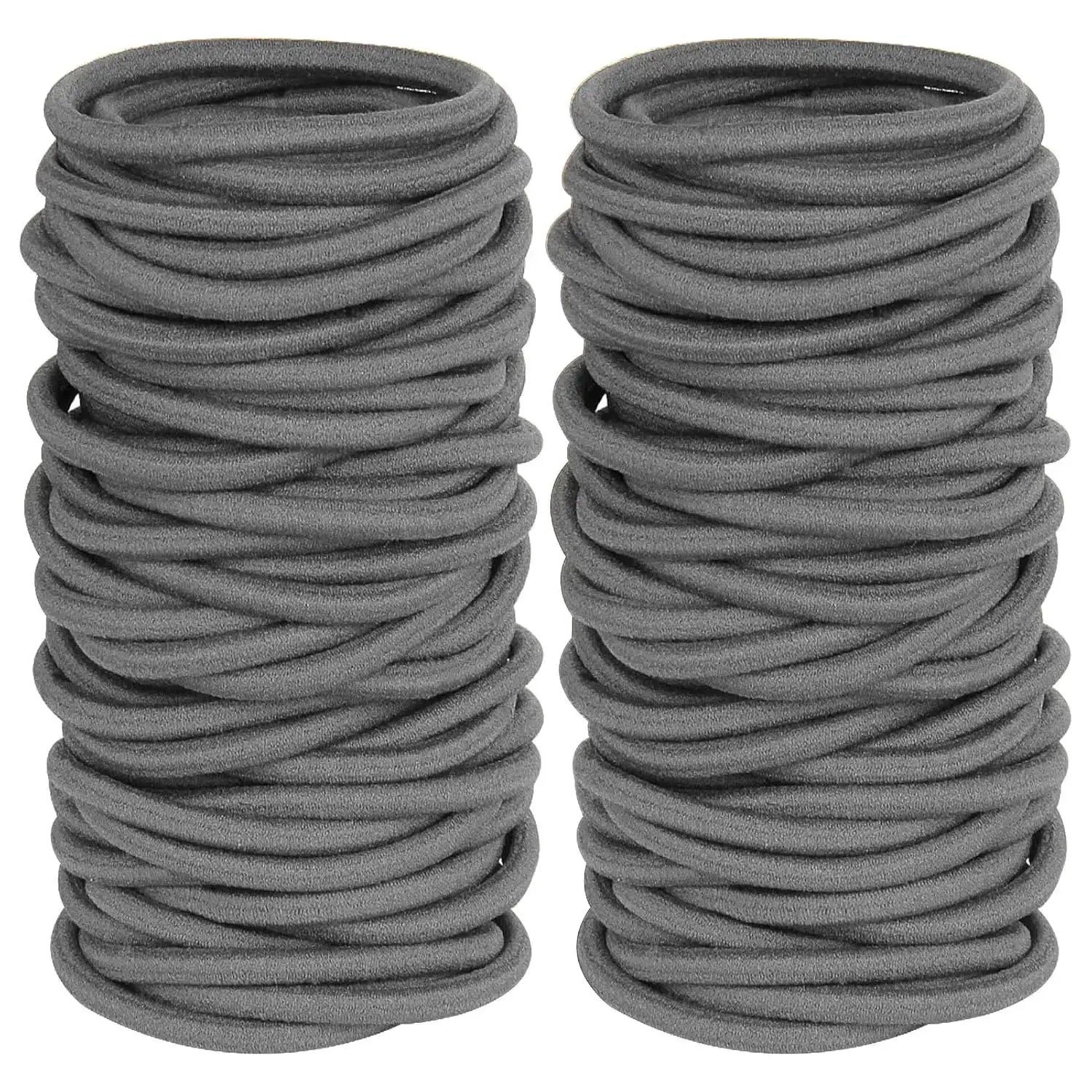 4mm Elastic Hair Ties Bands No Damage Nylon Mix Colors Bulk Pack 10 Or 50 Pcs For Men Women Girls And Boys