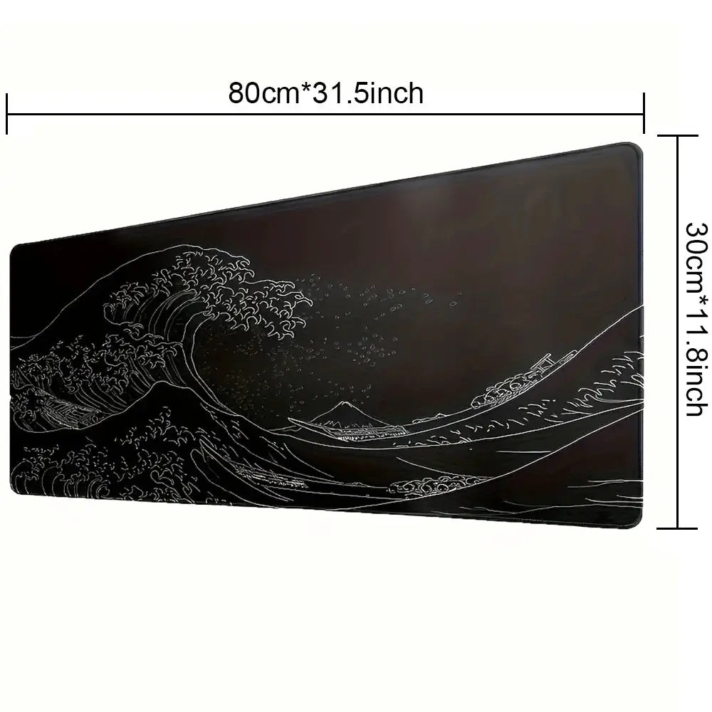 Large Desk Mouse Pad For Gaming With Stitched Edges And Non Slip Rubber Base Extended Size