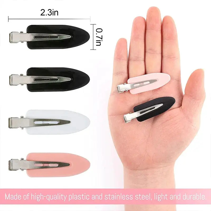 GlowStyle No Crease Hair Clips 10 Piece Set For Women And Girls Secure Hold Without Bending