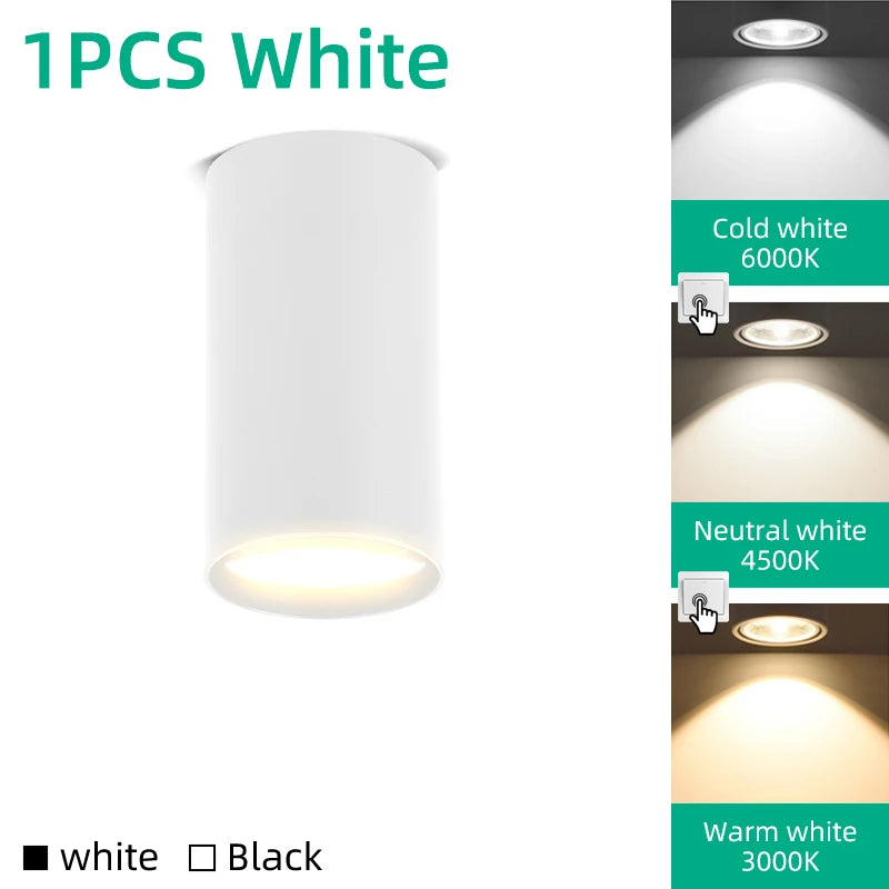 Simples Market 1pc white GU10 LED ceiling downlight spotlight