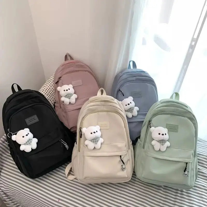 Aophlola Trendy High - Capacity Waterproof College Backpack - Simples Market