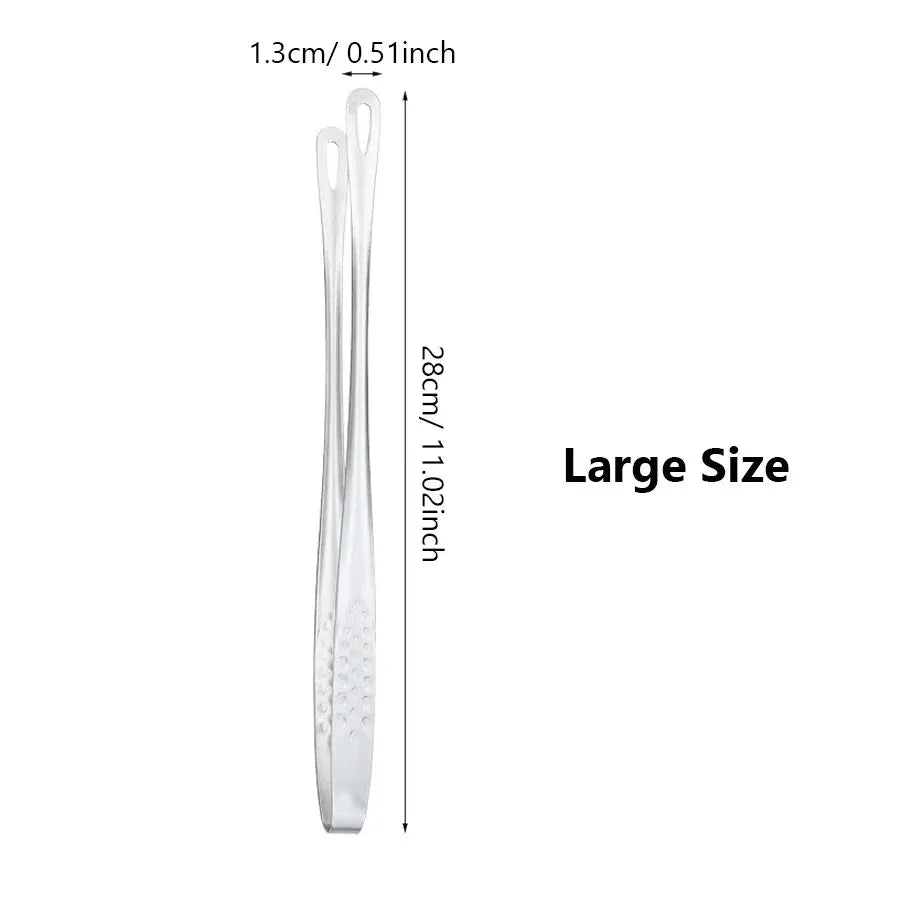Long Stainless Steel Kitchen Tongs Non Slip Heat Resistant BBQ Grill Tongs For Steak Seafood Salad Buffet Cooking Tools