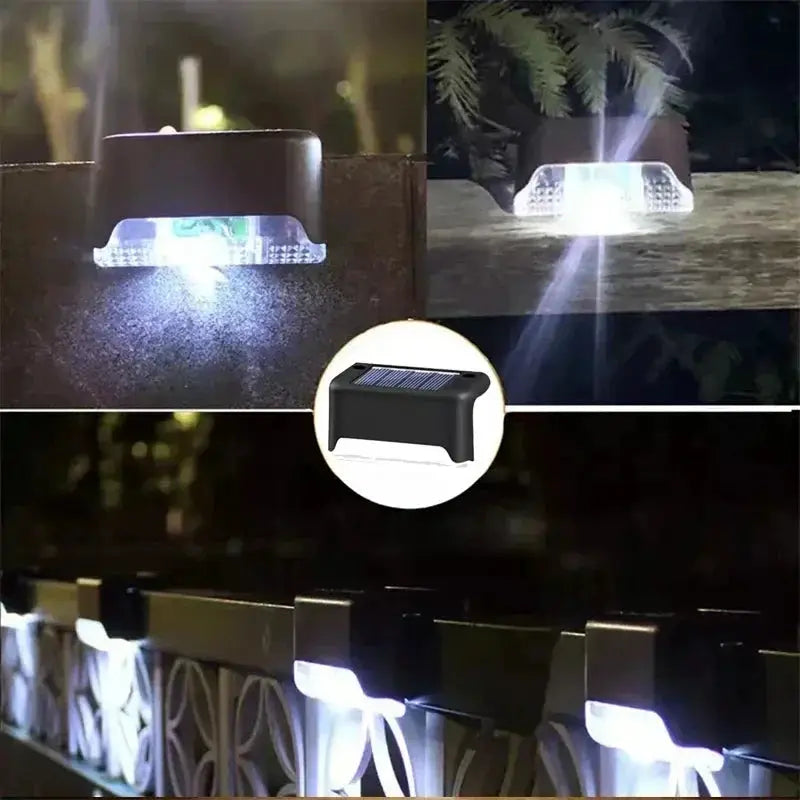 SunGlow Solar LED Outdoor Deck Lights Waterproof Wireless Stair Lamps For Garden Patio 1 4 8 12 Pack