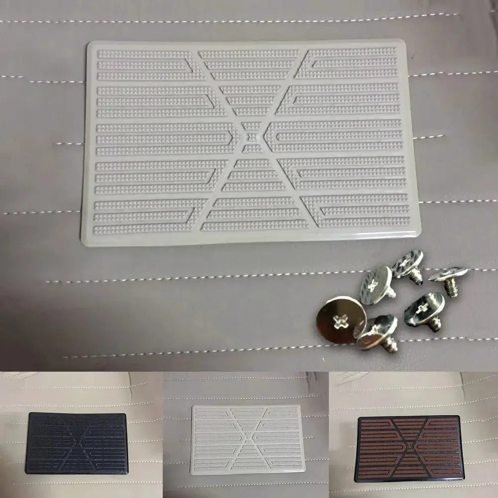 Universal PVC car floor pad pedal plate, anti-slip, 23×15cm; available in black, white, and brown (3 color variants)