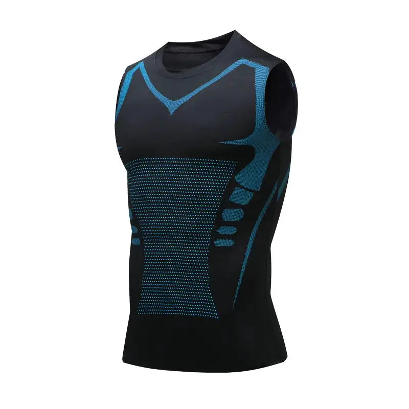Men's Ice Silk Sleeveless Sports Vest Quick Dry Running Top for Basketball Training and Fitness
