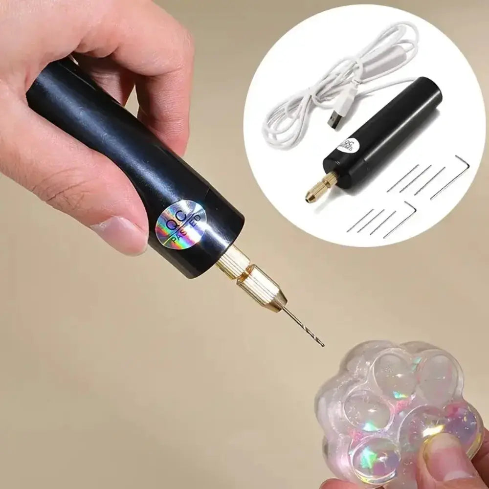 USB Powered Handheld Mini Electric Drill for Epoxy Resin Jewelry Making Wood Craft Engraving Pen Tool