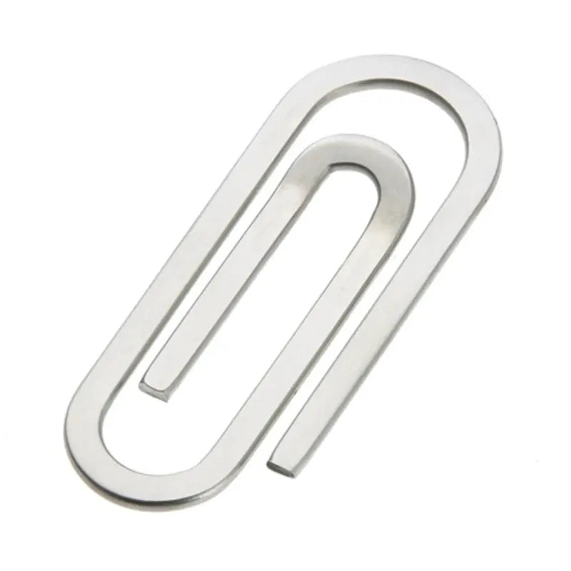Money clip Simples Market, stainless steel silver banknote holder
