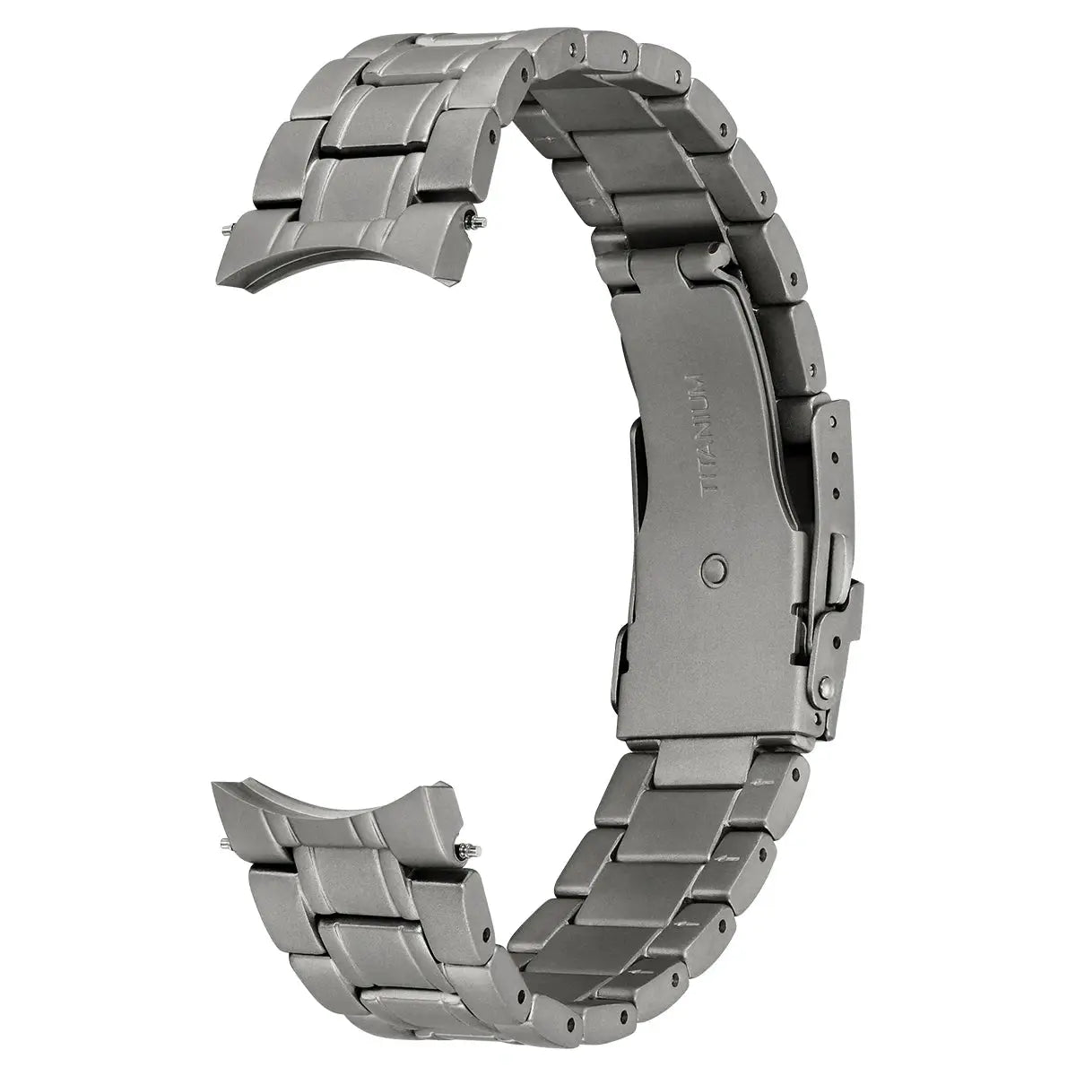 Full titanium watch band, 20mm wide with quick-release links and titanium clasp for T2566MS/T2576MS BERNY strap