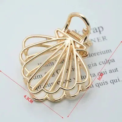 LuxeHair Geometric Metal Hair Claw Clip For Women And Girls Elegant Minimal Design For Secure Hold