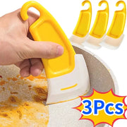 Cleaning Spatula Kitchen Scraper Soft Blade Scraper Brush For Pots Pans Dishes Cleanup Tool Kitchen Gadget