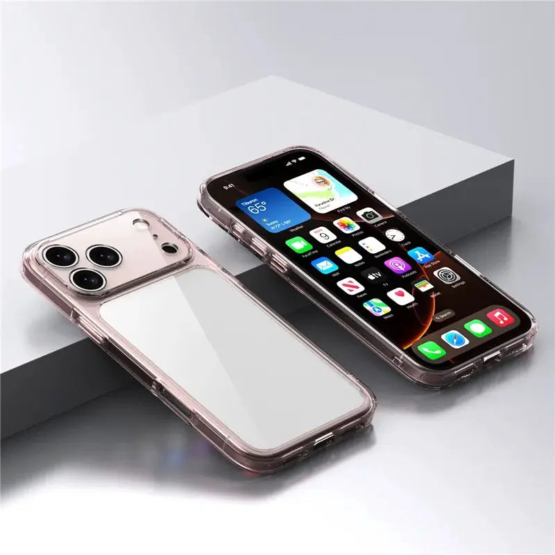 LuxShield Clear Hybrid Shockproof Case For iPhone 17 Series TPU And PC Protective Cover