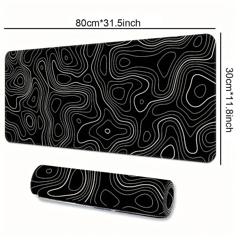 Large Extended Gaming Mouse Pad With Stitched Edges And Non Slip Rubber Base For Desk