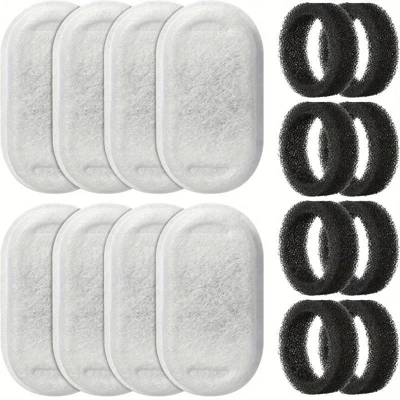 8 Pack Cat Water Fountain Replacement Filters For Clean Drinking Water Fits Multiple Models Ideal For Small Animals