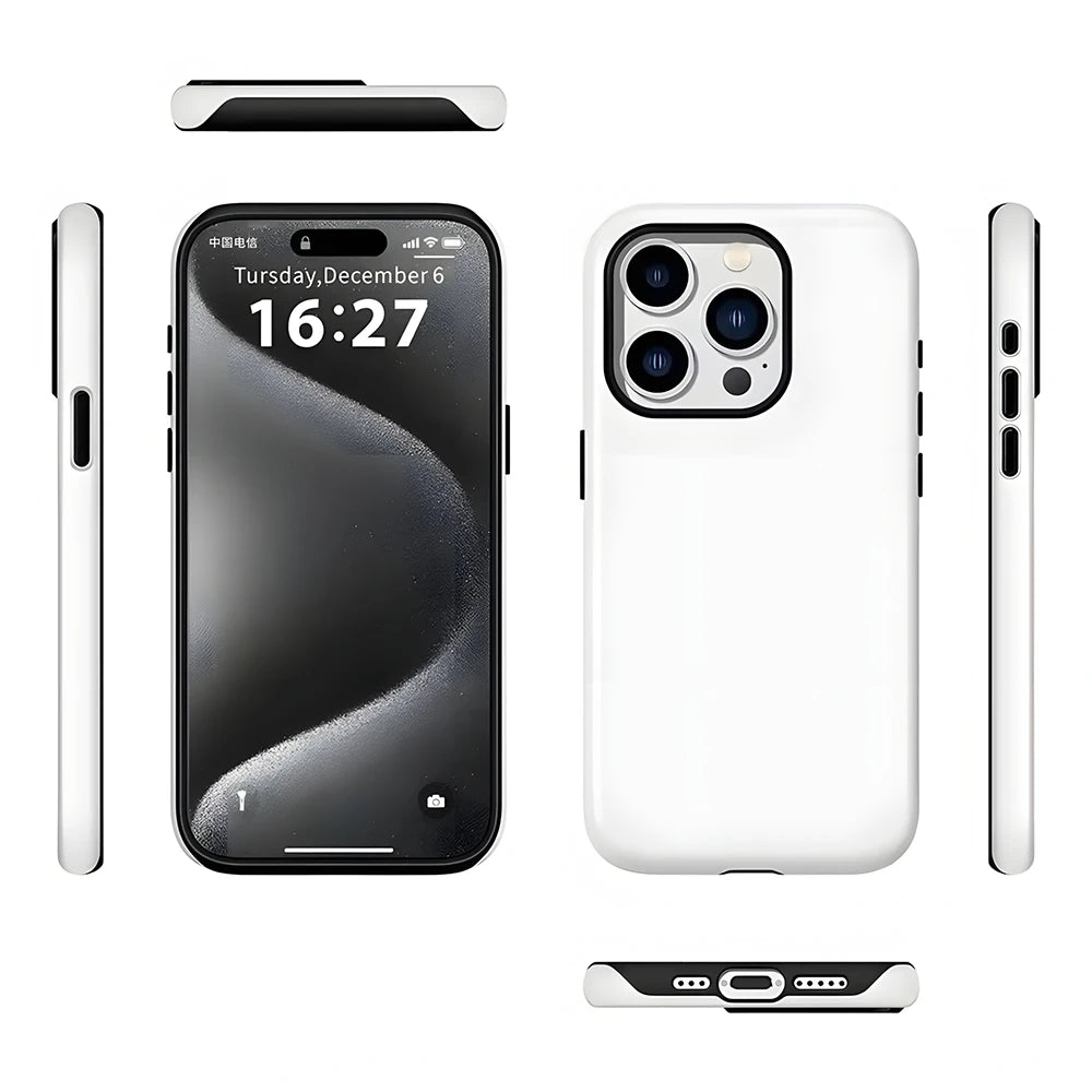 M-MonsterES glossy white 2-in-1 magnetic energy-drink phone case for iPhone 11–17 series