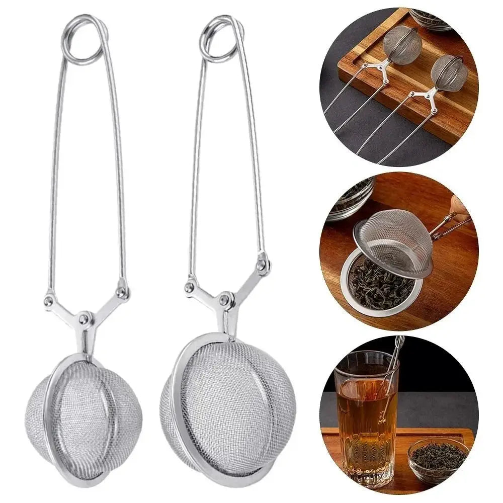 Stainless Steel Spoon Tea Ball Infuser With Handle Mesh Filter For Loose Leaf Tea And Herbs
