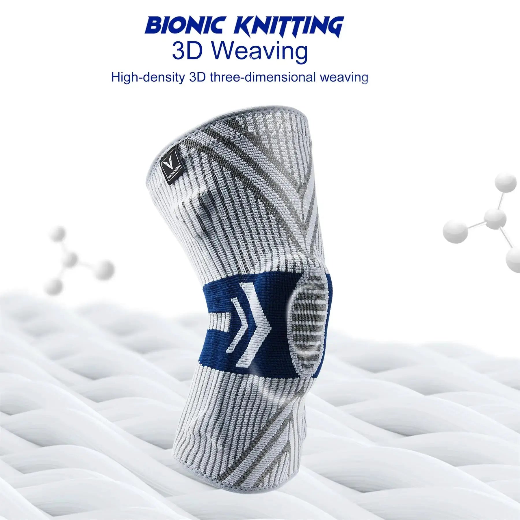 2025 Latest Knee Support For Men Elastic Knee Brace With Silicone Spring For Basketball And Volleyball