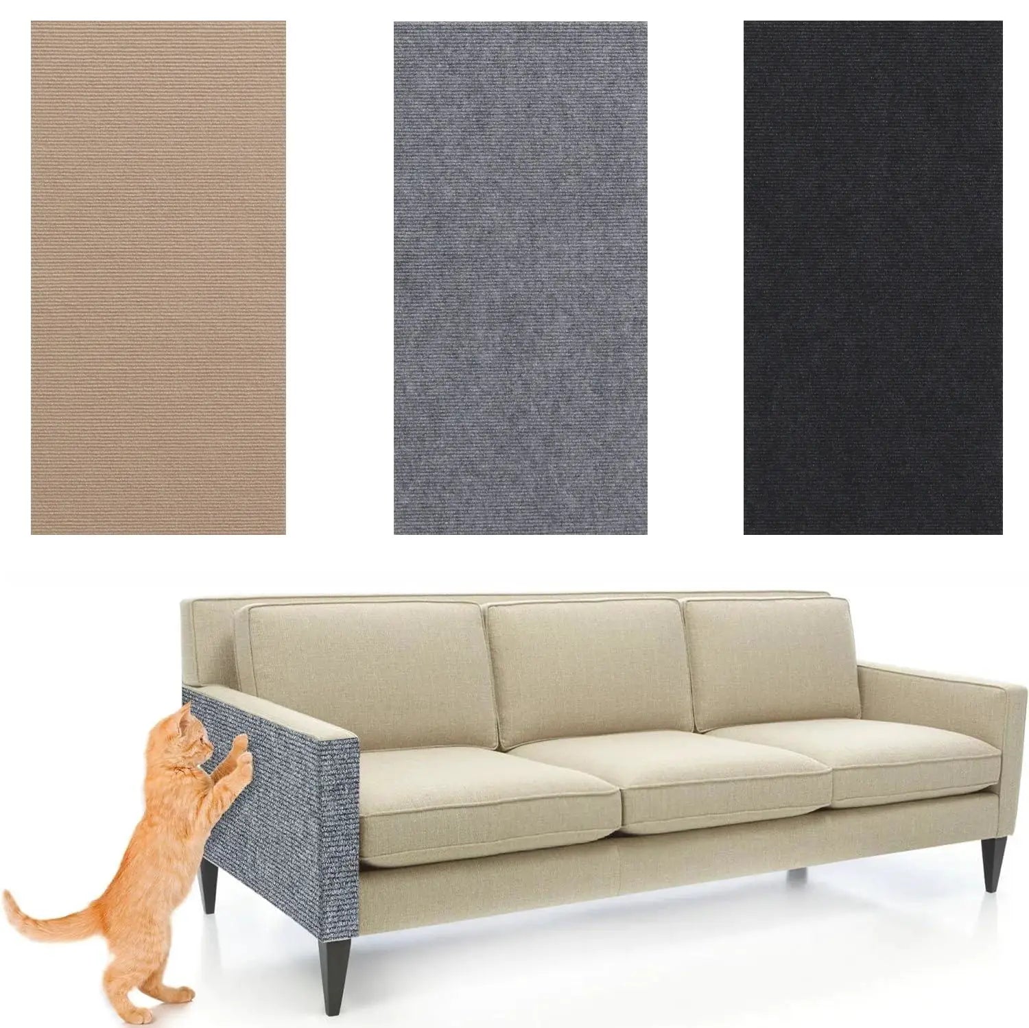 Anti Cat Scratch Mat Self Adhesive Carpet Protector For Couches Sofas Walls Corner Indoor Use Trimmable