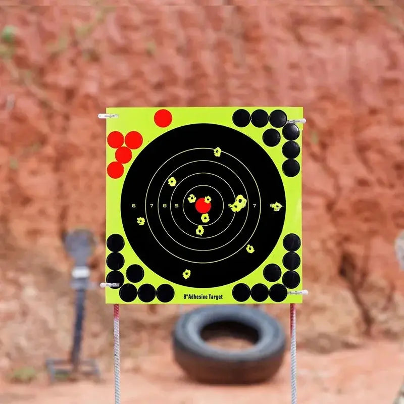 10 To 100 Pack 8 Inch Splatter Target Stickers High Visibility Reactive Paper Targets For Shooting Hunting Training