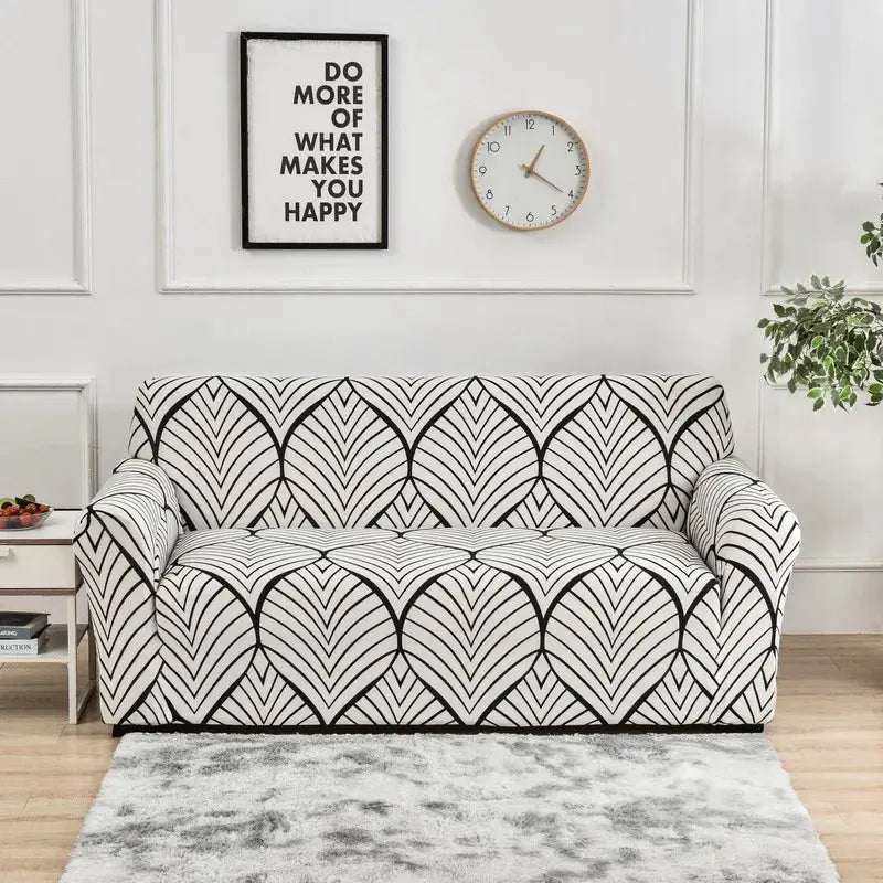 Flower Printed Elastic Sofa Cover Anti Slip Spandex Furniture Protector For Bedroom Living Room Office Decor