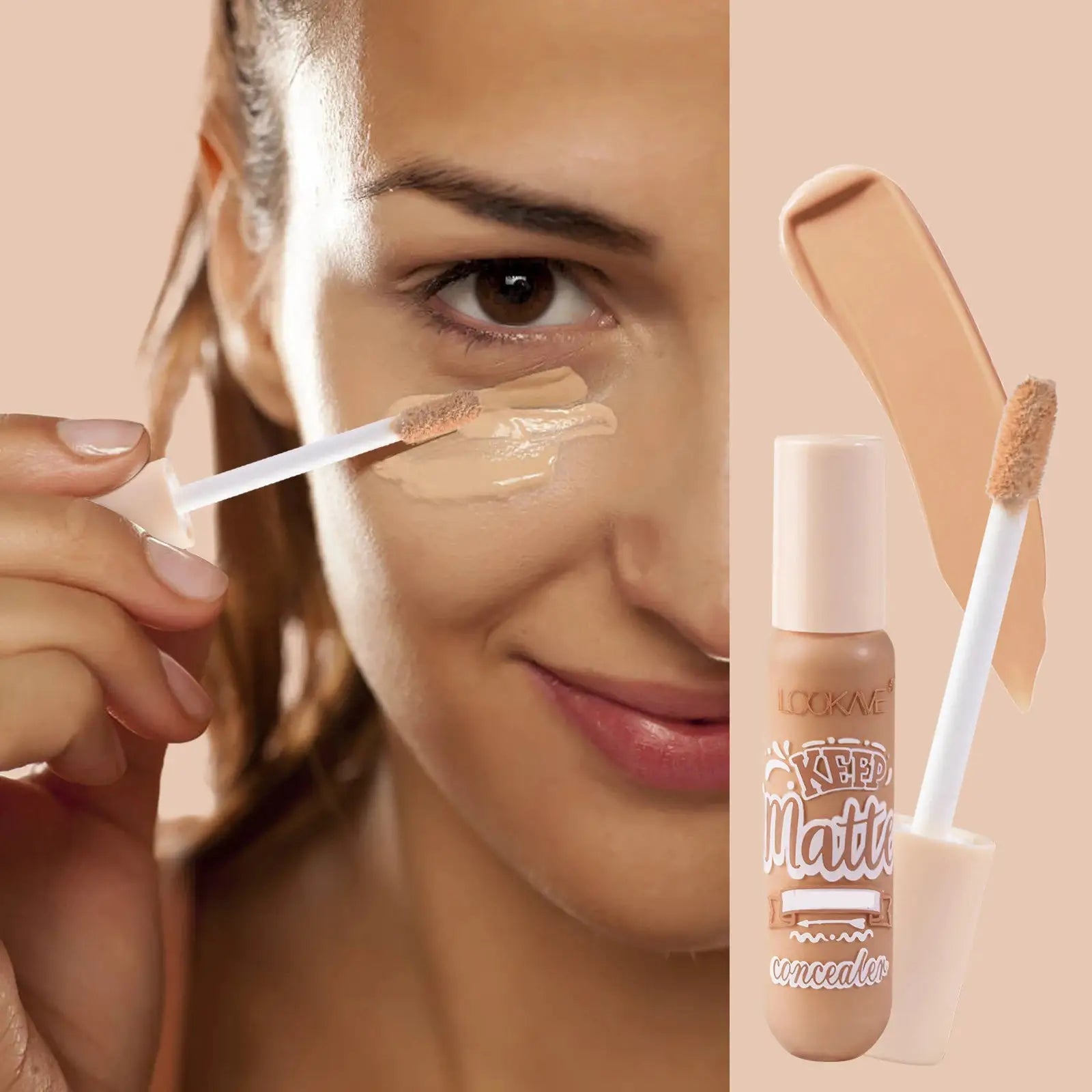 Liquid Concealer Stick Foundation 6 Color Moisturizing Full Coverage for Acne and Dark Circles Natural Matte Makeup