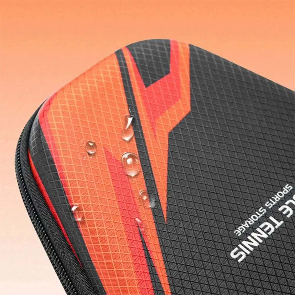 Table Tennis Racket Bag EVA Hard Shell Waterproof Dustproof Storage Case With Hand Strap