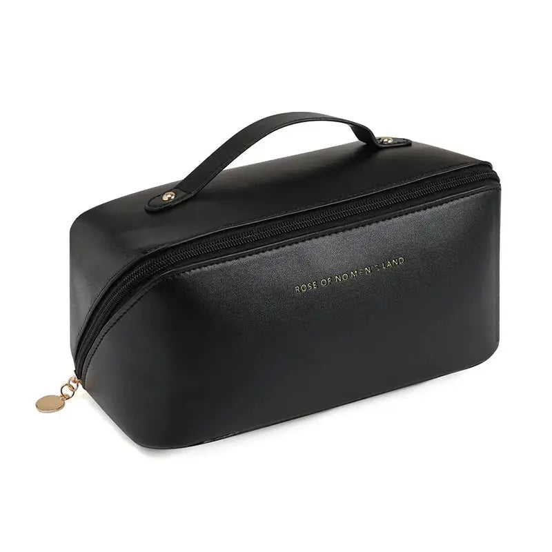 LuxeCase Cosmetics Storage Bag Waterproof Exterior Large Capacity for Effortless Travel Organization