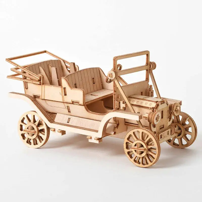 DIY 3D Wooden Puzzle Kit For Assembly Laser Cut Sailing Ship Biplane Steam Locomotive Train Toy For Adults And Kids