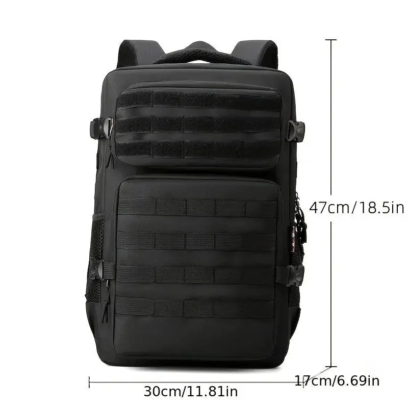 TrailForge Tactical Camouflage Backpack Military Style Large Capacity Multi Layer Hiking And Camping Pack