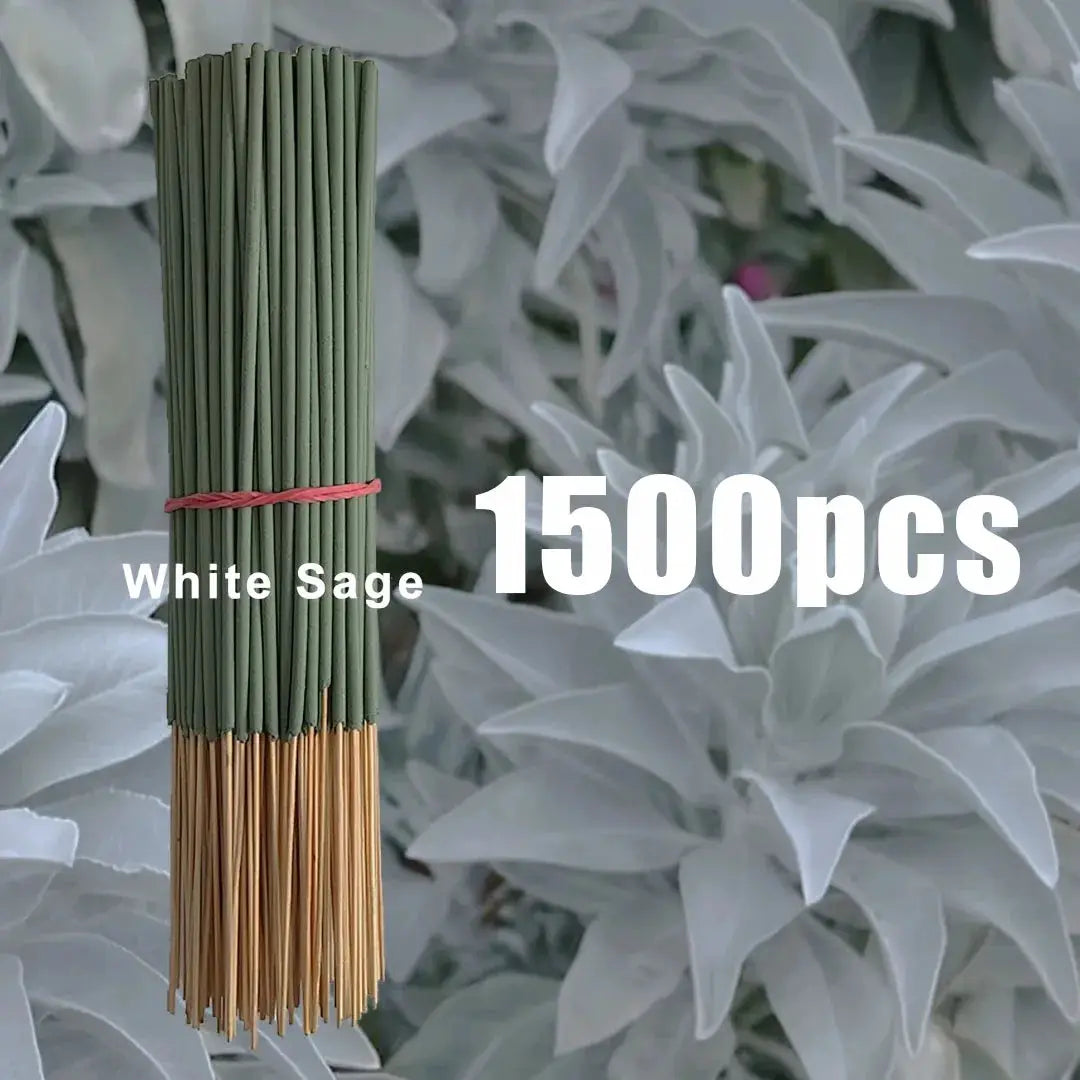 White Sage Incense Sticks Pack 20 50 8.66 Inch Long For Yoga And Meditation Purifies Mind And Eliminates Negative Energy