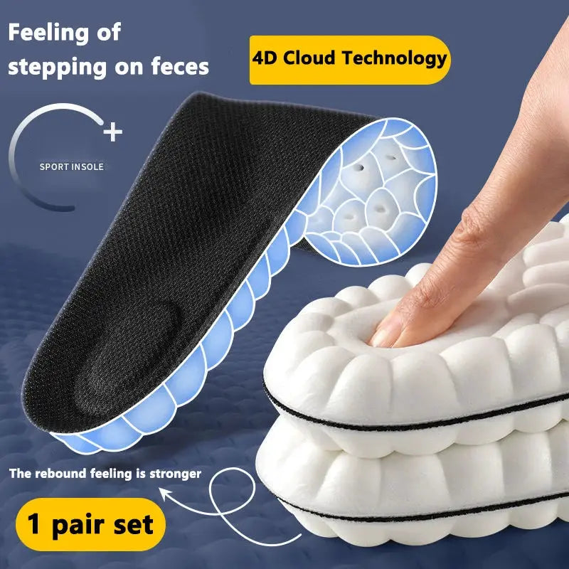High Elasticity Sport Orthotic Insoles With Arch Support And Shock Absorption For Breathable Comfort And Odor Control