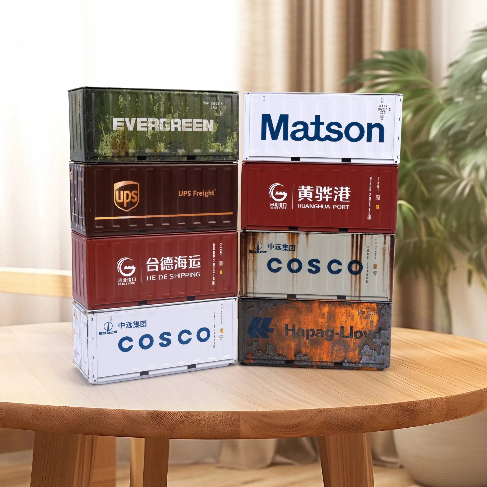 Mini Iron Storage Box Miniature Desktop Organizer Sea Freight Container Design Creative Decoration For Collectors Gift
