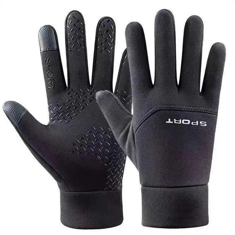 Winter Warm Cycling Gloves Waterproof Full Finger Touchscreen For Outdoor Riding And Skiing