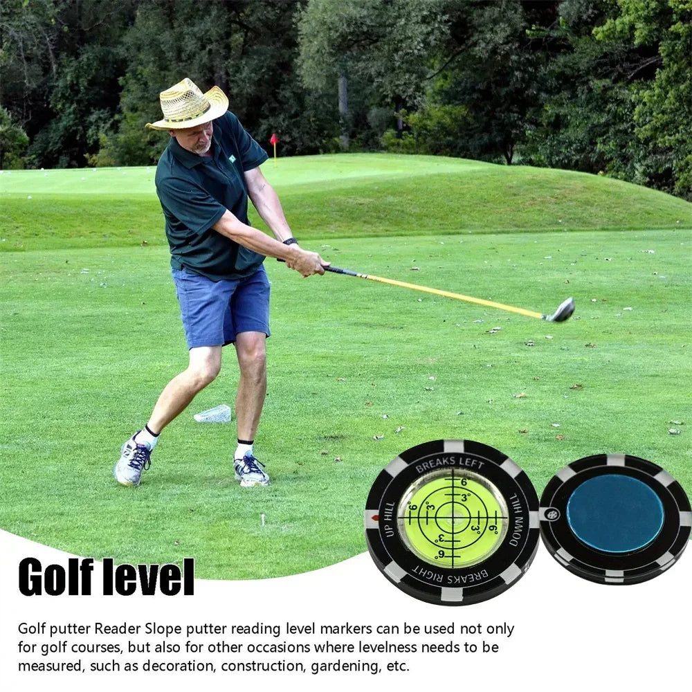 Golf Putt Ball Marker High Precision Round Green Reader Golf Putting Aid Slope Reading JJ024 1 Piece