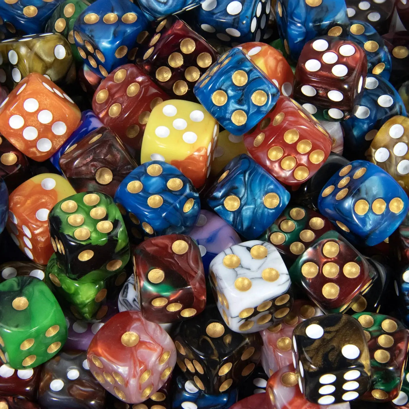 16mm Rounded Corner D6 Dice Set Of 5 Mixed Colors For Board Games DND RPG Poker Dice Pack