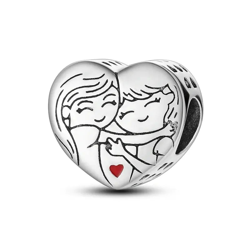925 Silver Charms Beads for Pandora Style Bracelets Women Animal Charms in Blue Red Green Pink Yellow Gift