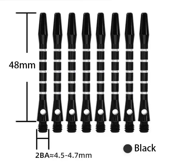 Wedarter Aluminium Darts Shafts 48mm 2BA 8 Pcs Darts Accessories Replacement Upgrade