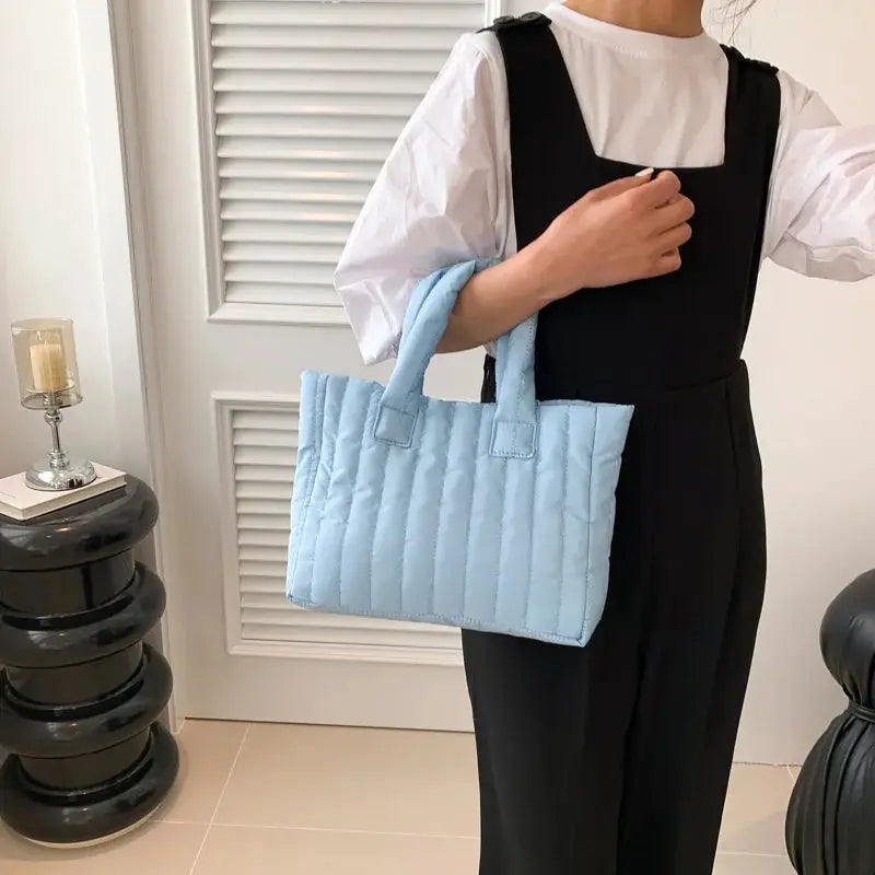 NovaGrace Ladies Tote Bag Large Capacity Padded Nylon Casual Handbag For Everyday Use