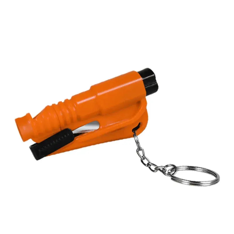 Safety Hammer With Rescue Whistle 2 In 1 Car Escape Tool Window Breaker And Seatbelt Cutter Compact Emergency Tool