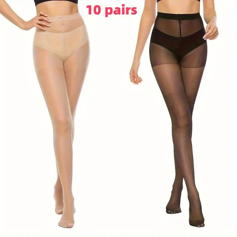 SilkWeave Womens Slim Fit Silk Pantyhose Ultra Thin Breathable High Elasticity Anti Hook