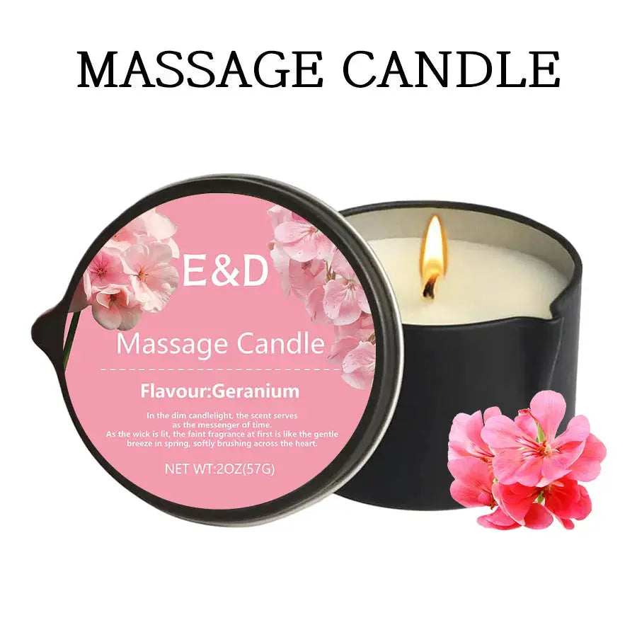 Massage Oil Candle for Stress Relief and Skin Moisturizing Aromatherapy Spa Essentials Luxury Candles