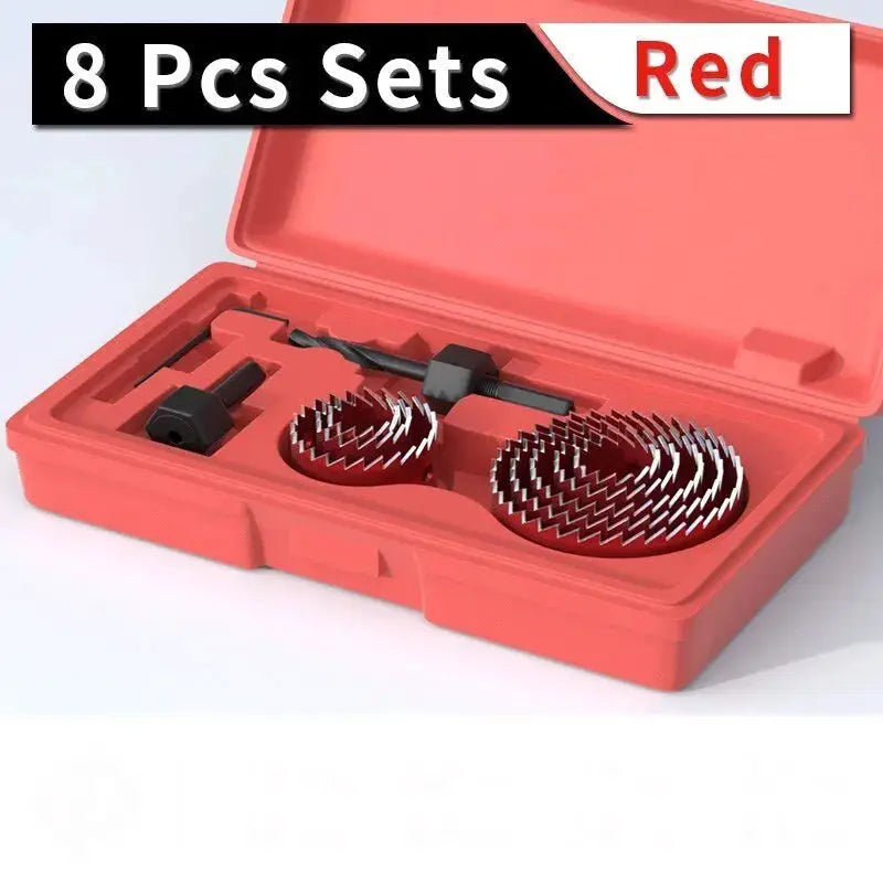 11 Piece Hole Saw Set Kit For Woodworking With Case 19mm To 64mm High Carbon Steel