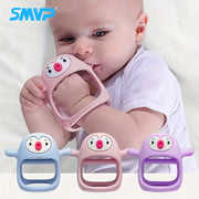 Never Drop Silicone Teether For Babies Wrist Attachment Pacifier And Teething Toy For Newborns And Infants